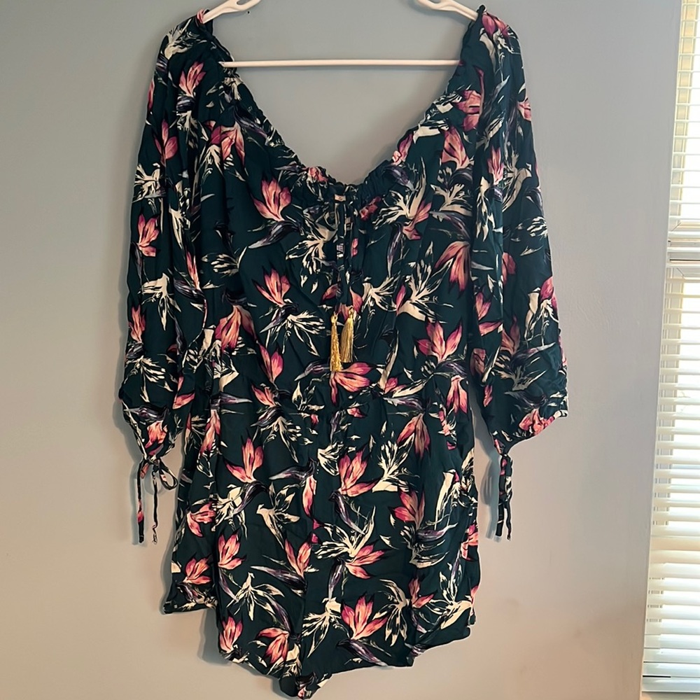 Tropical Print Romper